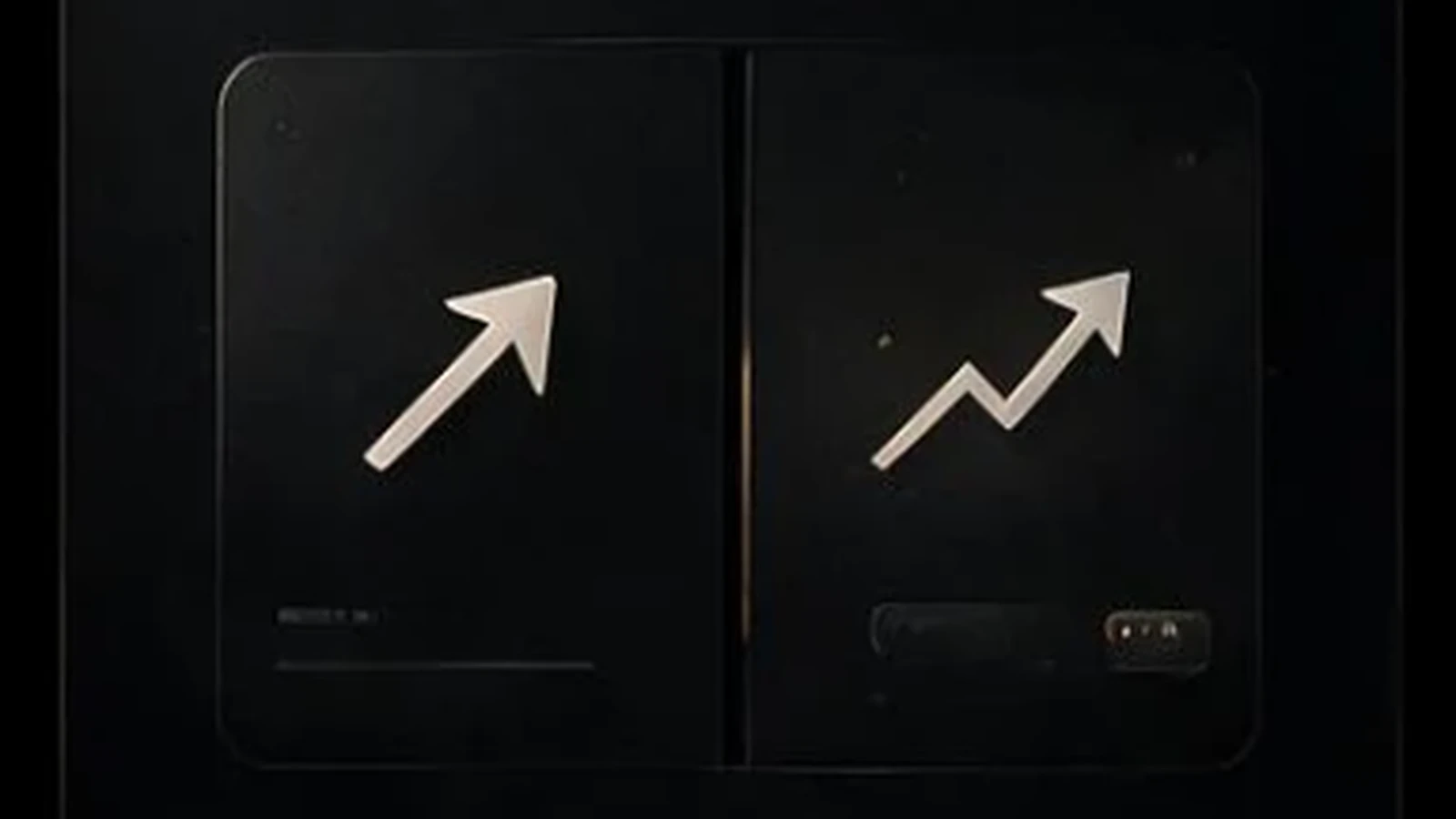 Split analytics dashboard comparing TikTok CPM and CTR performance